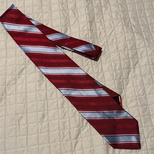 Brooks Brothers Red and Powder Blue Striped Tie